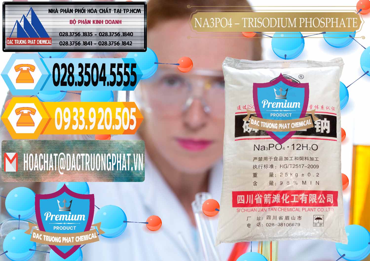Đơn vị chuyên nhập khẩu & bán Na3PO4 – Trisodium Phosphate Trung Quốc China JT - 0102 - Chuyên phân phối ( cung cấp ) hóa chất tại TP.HCM - hoachattayrua.net