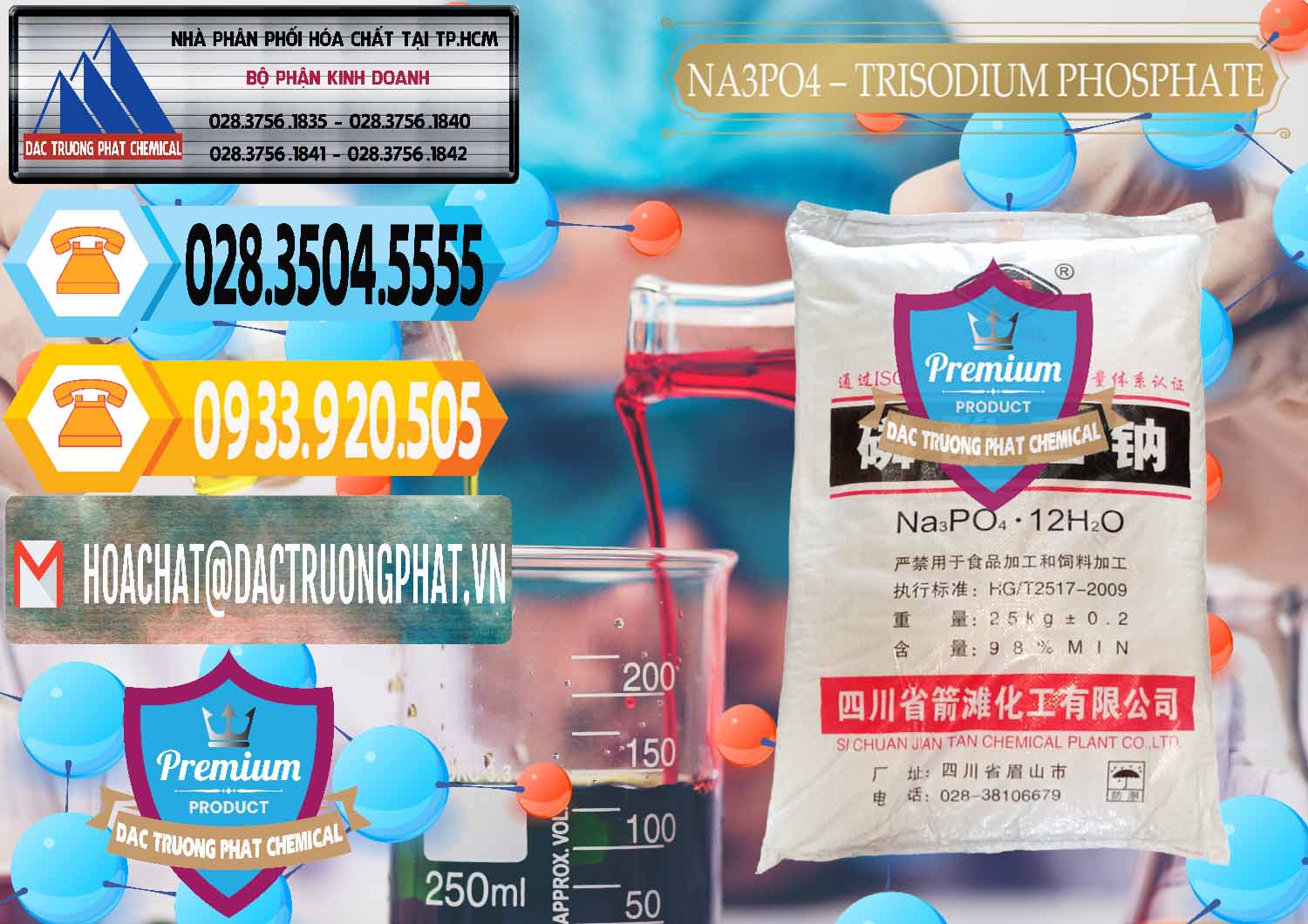 Nhà nhập khẩu & bán Na3PO4 – Trisodium Phosphate Trung Quốc China JT - 0102 - Phân phối _ nhập khẩu hóa chất tại TP.HCM - hoachattayrua.net
