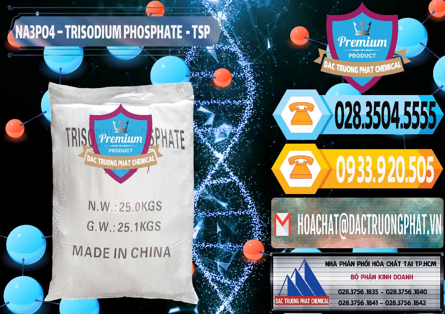 Chuyên nhập khẩu - bán Na3PO4 – Trisodium Phosphate Trung Quốc China TSP - 0103 - Nơi chuyên nhập khẩu ( cung cấp ) hóa chất tại TP.HCM - hoachattayrua.net