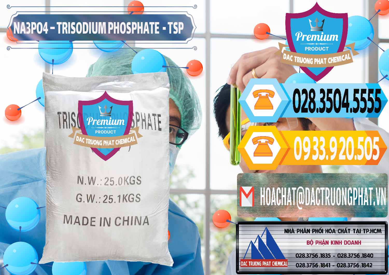 Đơn vị cung cấp & bán Na3PO4 – Trisodium Phosphate Trung Quốc China TSP - 0103 - Cty cung cấp - phân phối hóa chất tại TP.HCM - hoachattayrua.net