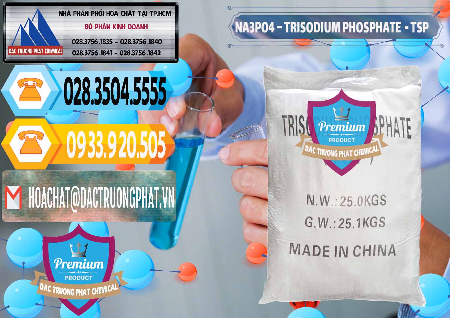Nơi chuyên bán và cung cấp Na3PO4 – Trisodium Phosphate Trung Quốc China TSP - 0103 - Nhập khẩu _ cung cấp hóa chất tại TP.HCM - hoachattayrua.net
