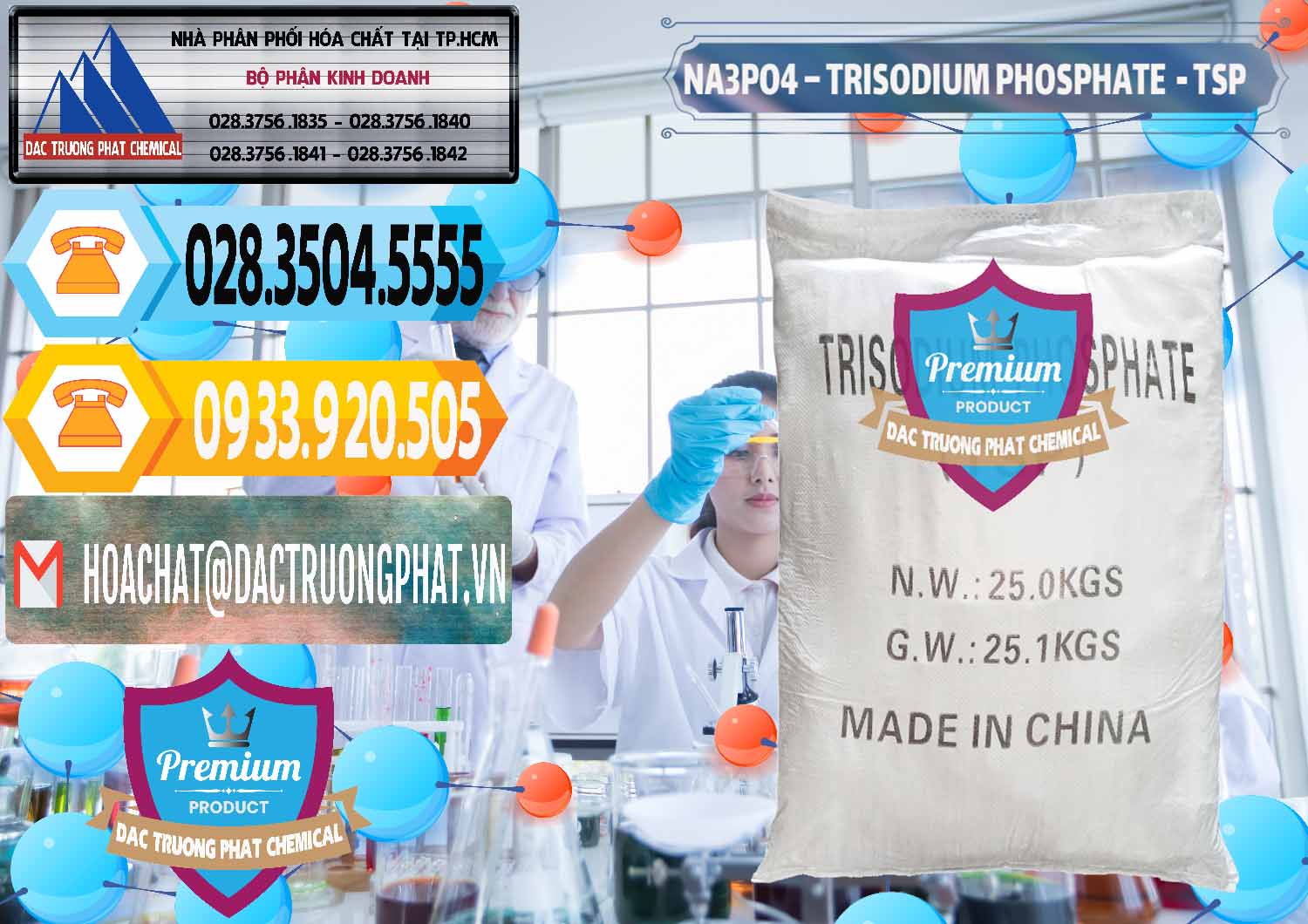 Đơn vị chuyên cung cấp ( bán ) Na3PO4 – Trisodium Phosphate Trung Quốc China TSP - 0103 - Chuyên nhập khẩu ( cung cấp ) hóa chất tại TP.HCM - hoachattayrua.net