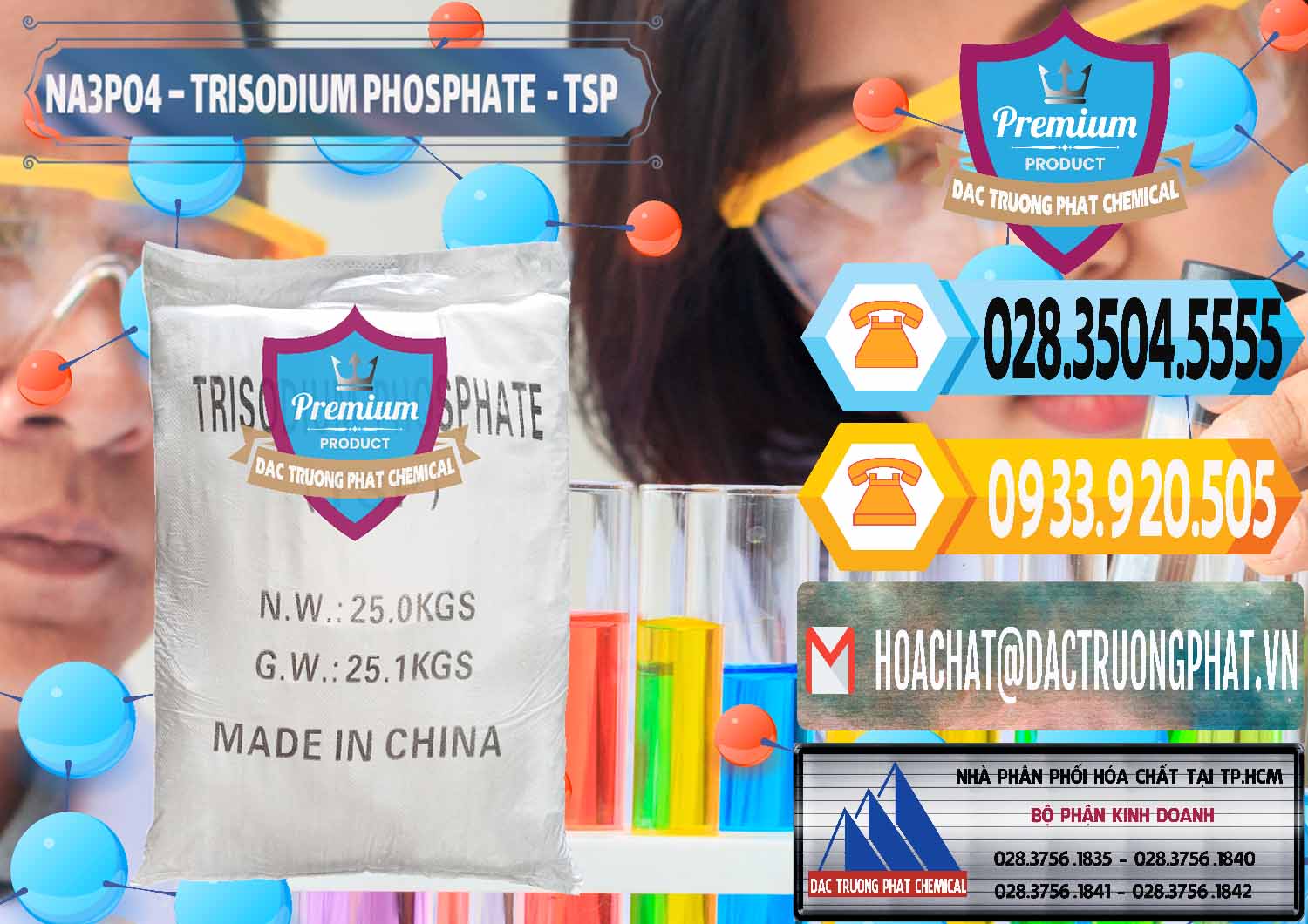 Nhà cung cấp # bán Sodium Phosphate × Natri Phosphate Bột TSP Trung Quốc China tại Vĩnh Long Nhà nhập khẩu & bán Na3PO4 – Trisodium Phosphate Trung Quốc China TSP - 0103 - Nhà phân phối và cung ứng hóa chất tại TP.HCM - hoachattayrua.net