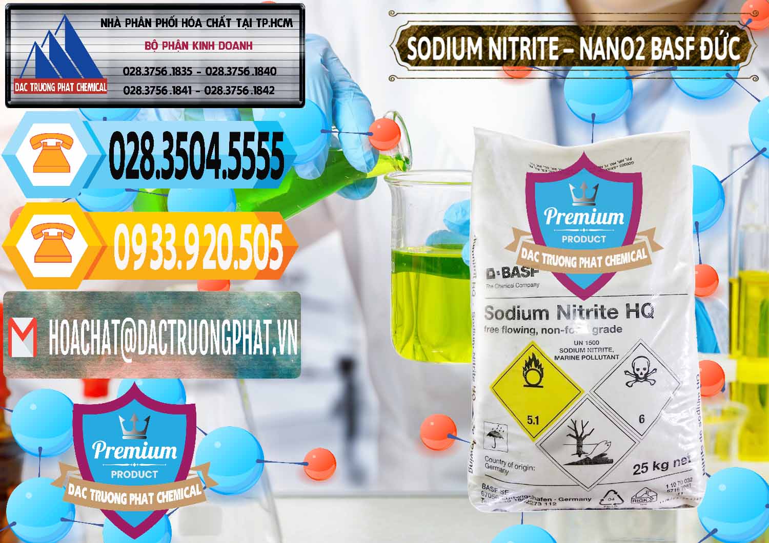 Công ty phân phối & bán Sodium Nitrite - NANO2 Đức BASF Germany - 0148 - Nơi chuyên phân phối và cung ứng hóa chất tại TP.HCM - hoachattayrua.net