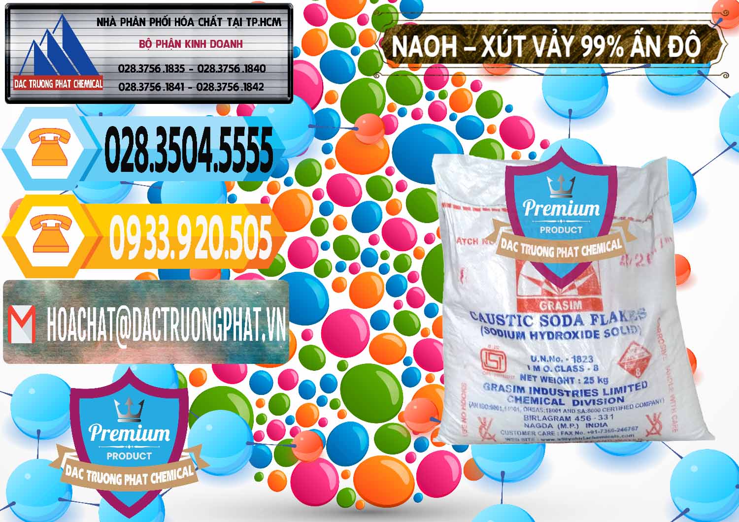Đơn vị cung ứng & bán Xút Vảy - NaOH Vảy 99% Aditya Birla Grasim Ấn Độ India - 0171 - Cty chuyên bán - phân phối hóa chất tại TP.HCM - hoachattayrua.net