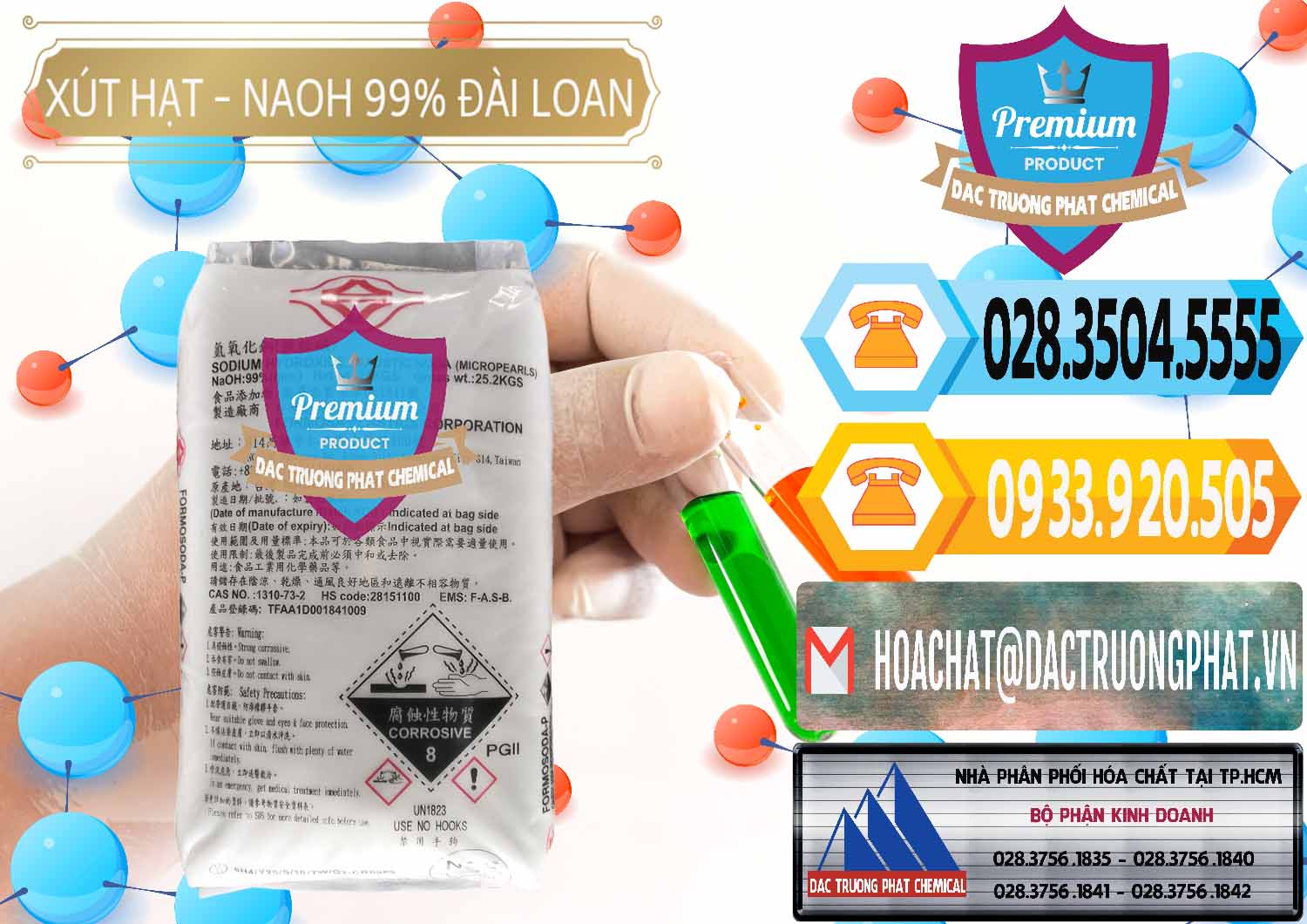 Công ty phân phối _ bán Xút Hạt - NaOH Bột 99% Đài Loan Taiwan Formosa - 0167 - Công ty cung cấp & phân phối hóa chất tại TP.HCM - hoachattayrua.net