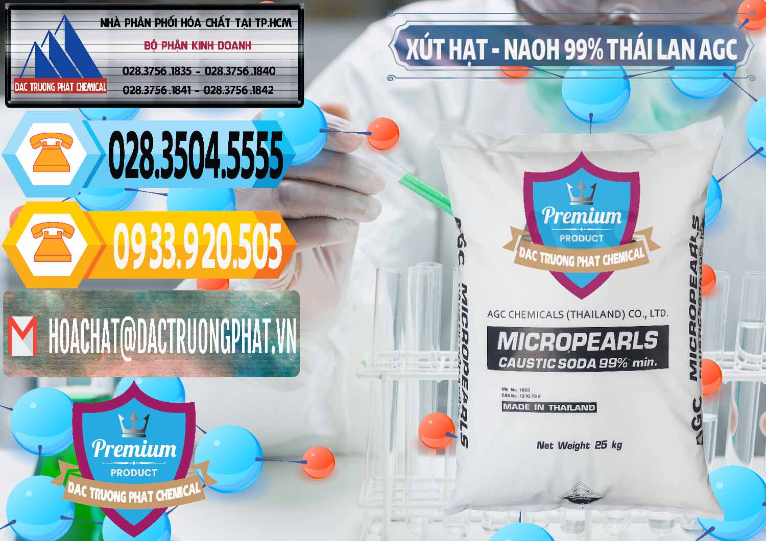 Chuyên bán ( phân phối ) Xút Hạt - NaOH Bột 99% AGC Thái Lan - 0168 - Công ty cung cấp ( nhập khẩu ) hóa chất tại TP.HCM - hoachattayrua.net