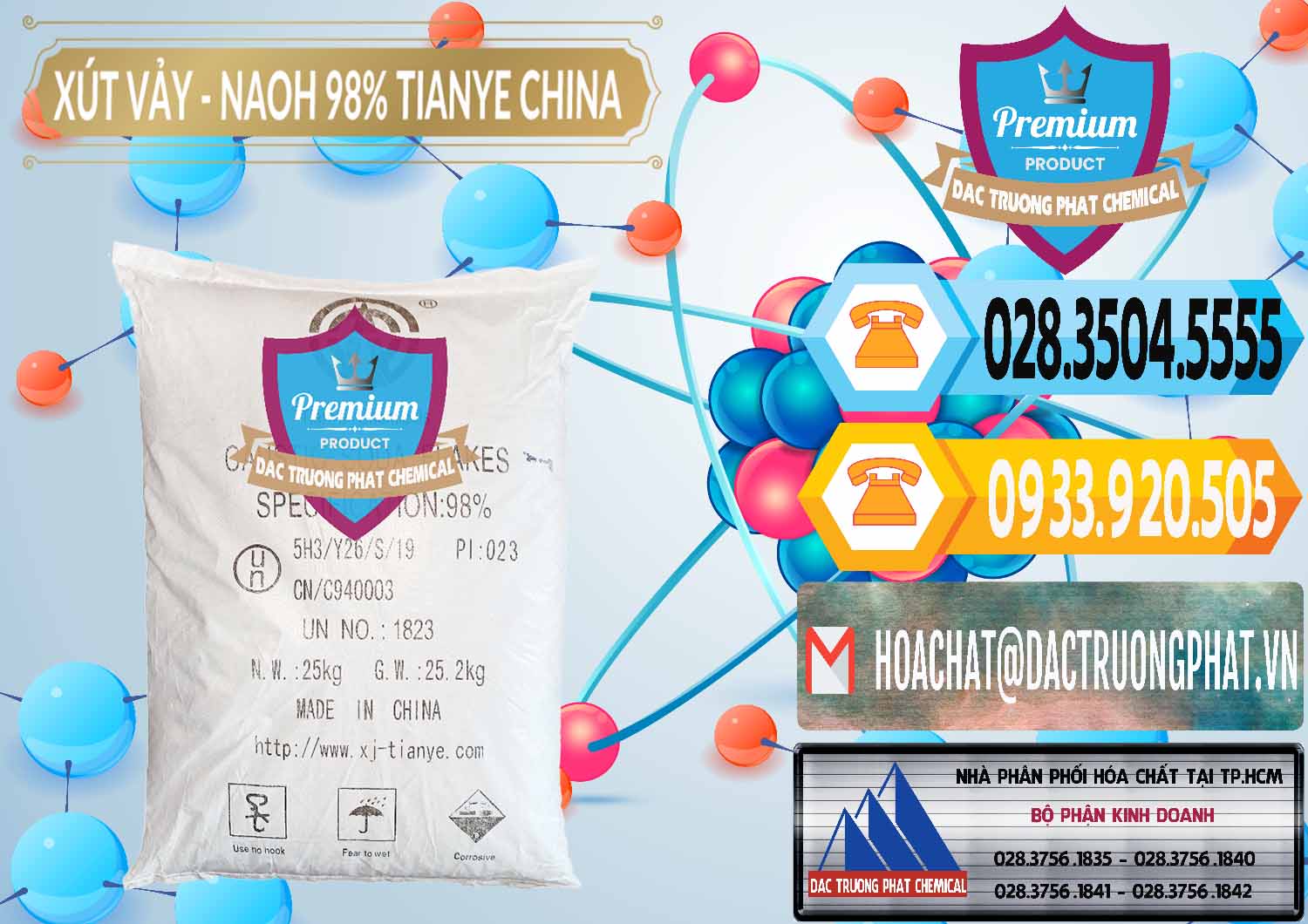 Đơn vị chuyên kinh doanh _ bán Xút Vảy - NaOH Vảy 98% Tianye Trung Quốc China - 0177 - Cung cấp ( kinh doanh ) hóa chất tại TP.HCM - hoachattayrua.net