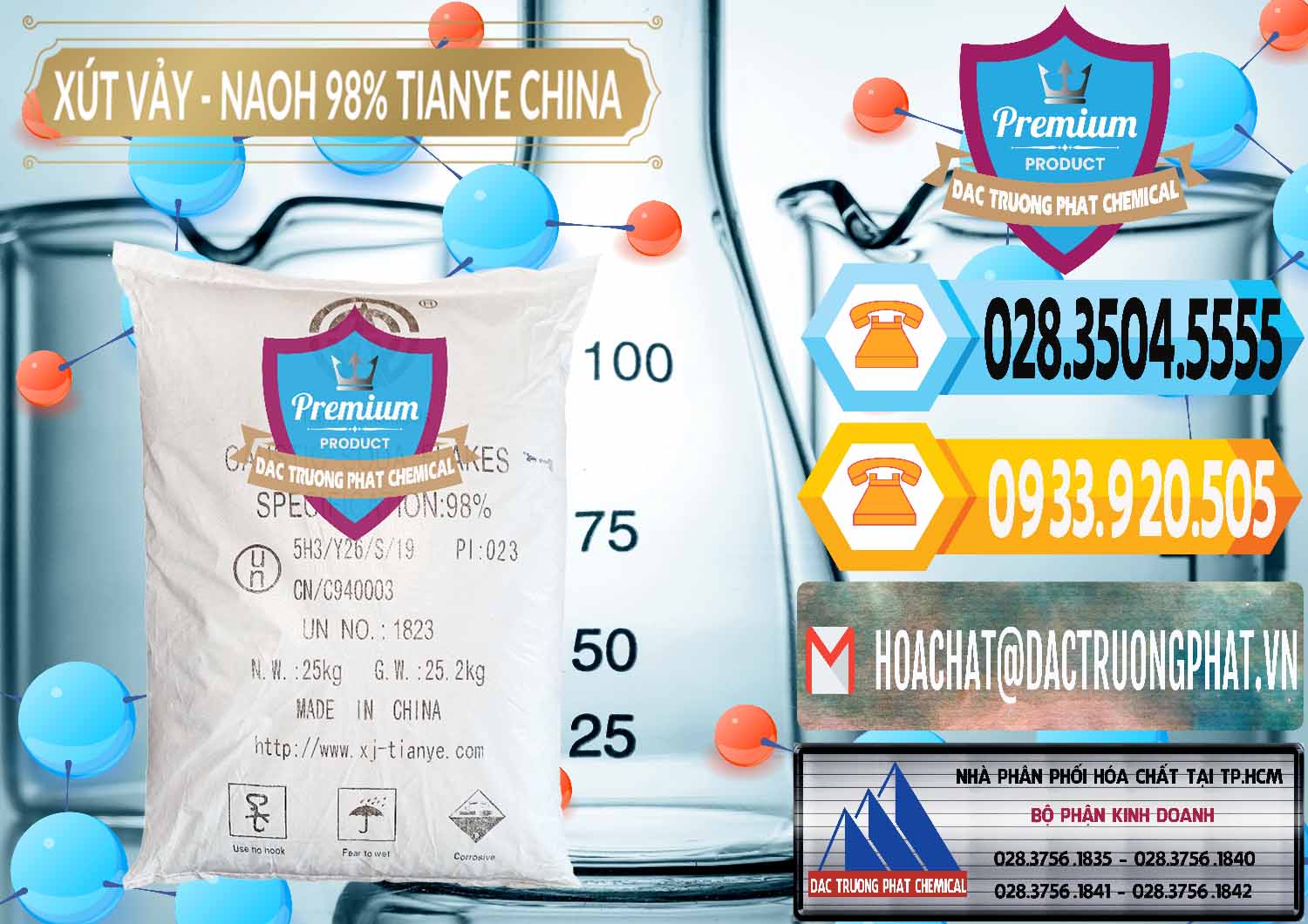 Công ty bán ( phân phối ) Xút Vảy - NaOH Vảy 98% Tianye Trung Quốc China - 0177 - Đơn vị chuyên cung cấp - nhập khẩu hóa chất tại TP.HCM - hoachattayrua.net