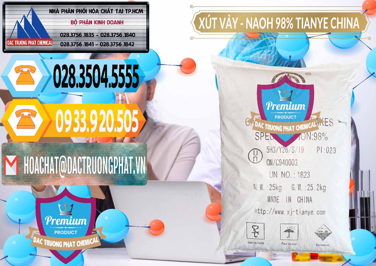 Nơi bán & cung ứng Xút Vảy - NaOH Vảy 98% Tianye Trung Quốc China - 0177 - Công ty phân phối và cung cấp hóa chất tại TP.HCM - hoachattayrua.net