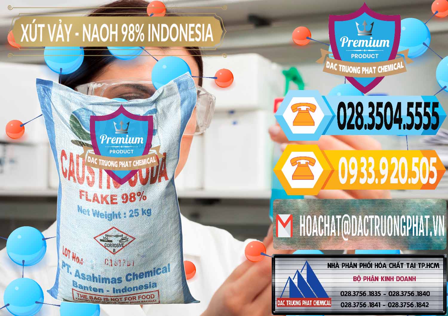 Cty bán - phân phối Xút Vảy - NaOH Vảy 98% ASC Indonesia - 0172 - Đơn vị cung cấp & kinh doanh hóa chất tại TP.HCM - hoachattayrua.net
