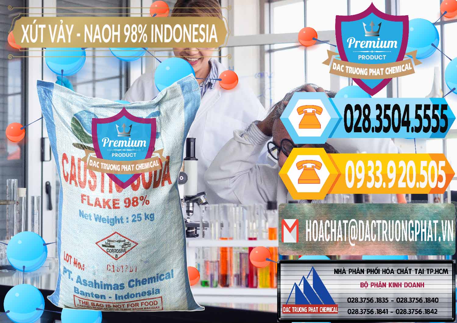 Công ty bán và phân phối Xút Vảy - NaOH Vảy 98% ASC Indonesia - 0172 - Nhà cung cấp - kinh doanh hóa chất tại TP.HCM - hoachattayrua.net