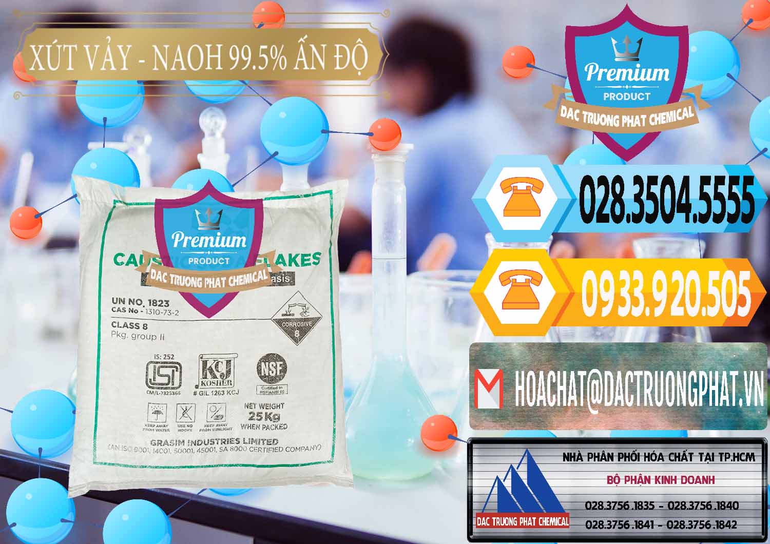 Kinh doanh và bán Xút Vảy - NaOH Vảy 99.5% Aditya Birla Grasim Ấn Độ India - 0170 - Chuyên phân phối & cung cấp hóa chất tại TP.HCM - hoachattayrua.net