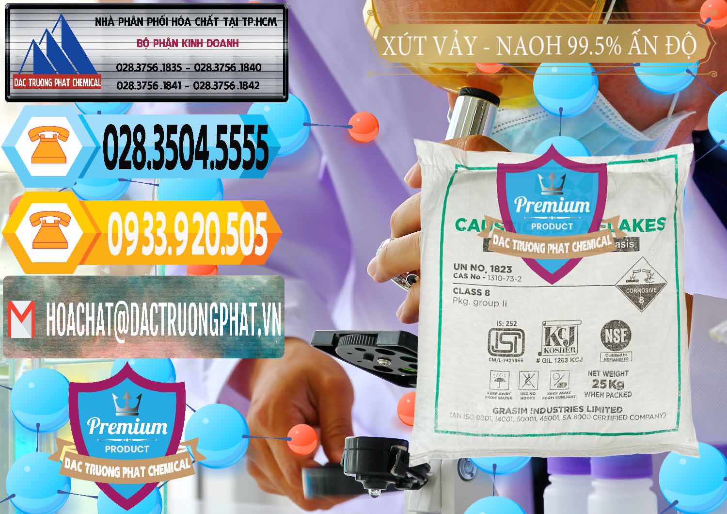 Chuyên cung cấp ( bán ) Xút Vảy - NaOH Vảy 99.5% Aditya Birla Grasim Ấn Độ India - 0170 - Nhập khẩu và cung cấp hóa chất tại TP.HCM - hoachattayrua.net