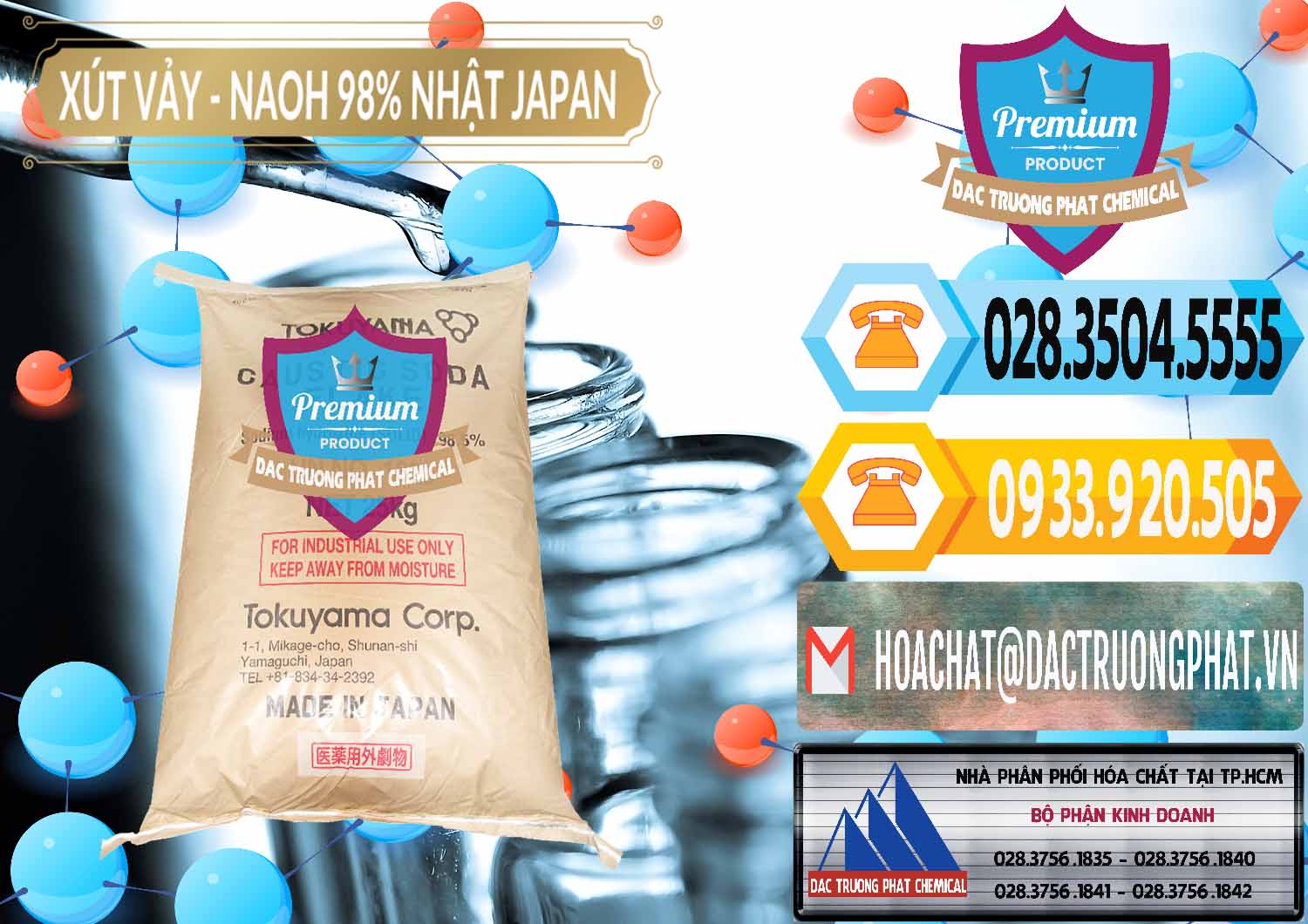 Nơi phân phối - bán Xút Vảy - NaOH Vảy 98% Tokuyama Nhật Bản Japan - 0173 - Đơn vị chuyên bán - cung cấp hóa chất tại TP.HCM - hoachattayrua.net