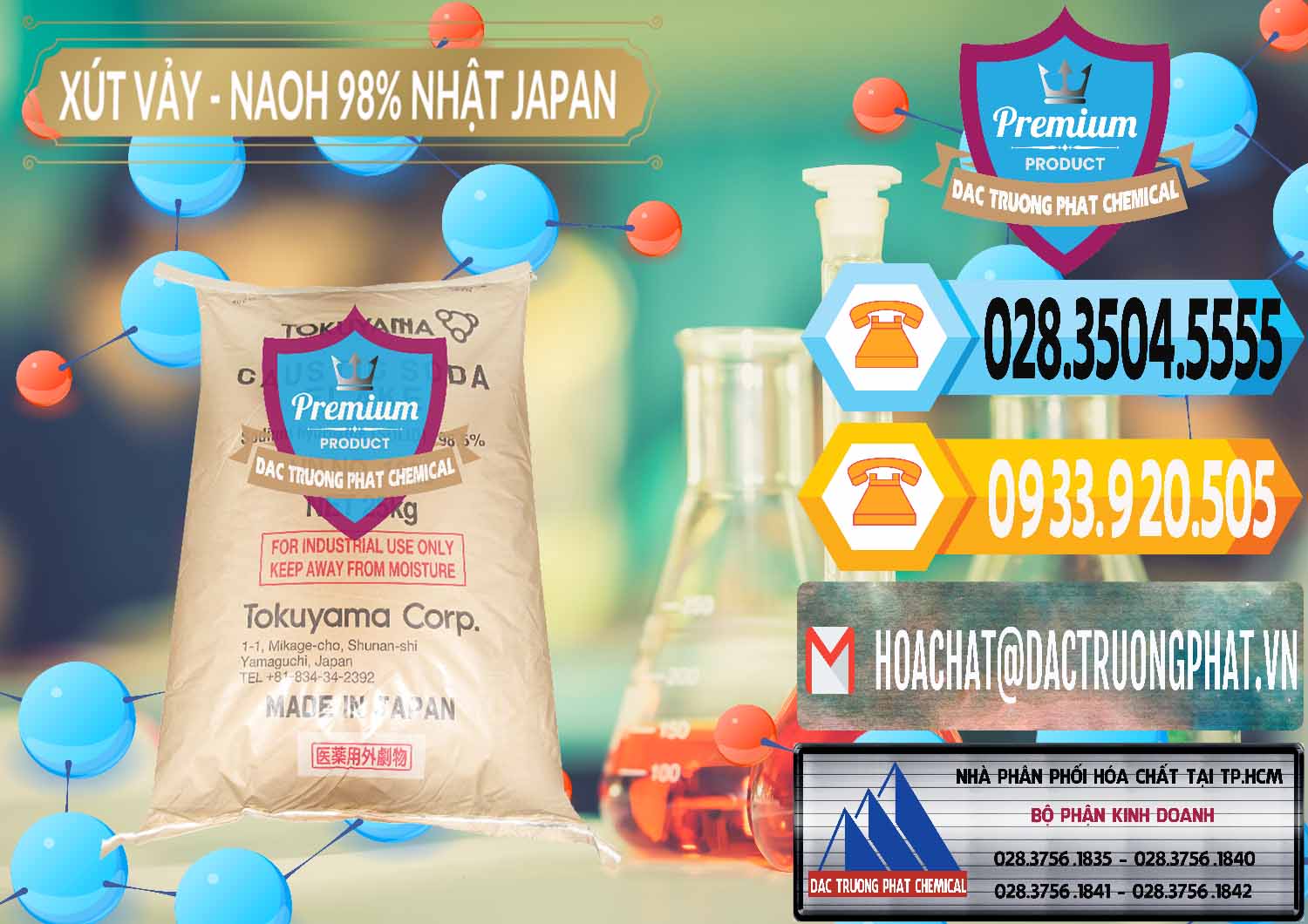 Đơn vị chuyên kinh doanh & bán Xút Vảy - NaOH Vảy 98% Tokuyama Nhật Bản Japan - 0173 - Cty phân phối ( bán ) hóa chất tại TP.HCM - hoachattayrua.net