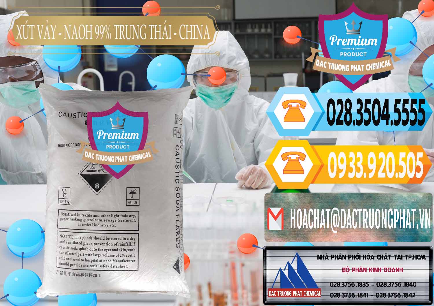Chuyên bán - phân phối Xút Vảy - NaOH Vảy 99% Trung Thái China Trung Quốc - 0176 - Đơn vị cung cấp & phân phối hóa chất tại TP.HCM - hoachattayrua.net