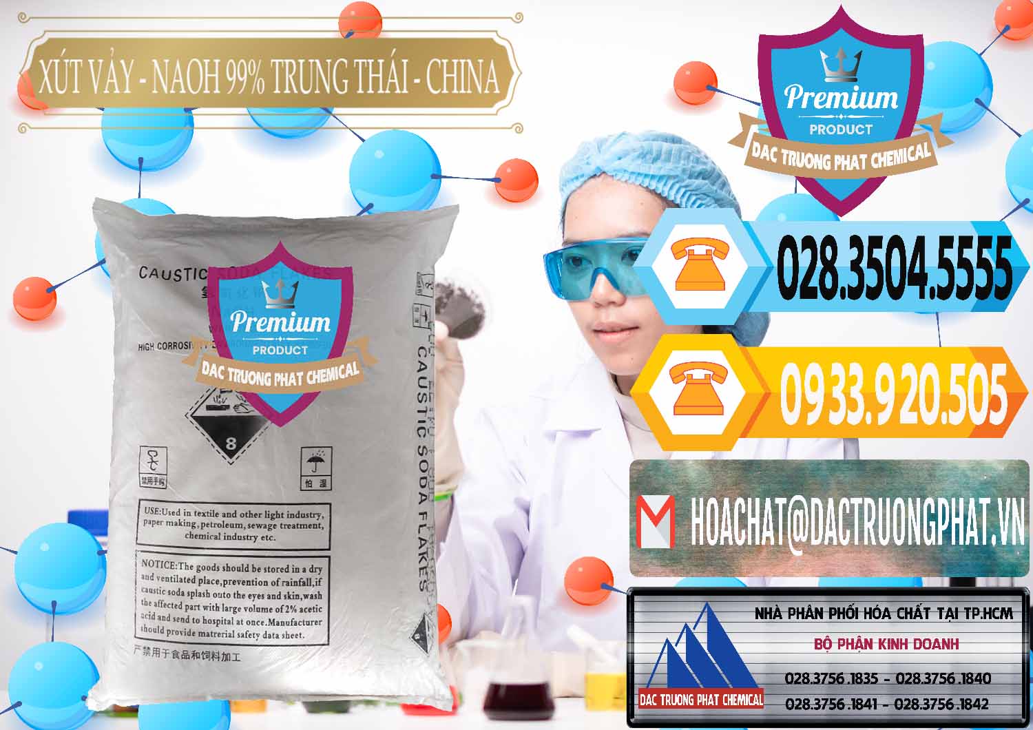 Cty cung ứng & bán Xút Vảy - NaOH Vảy 99% Trung Thái China Trung Quốc - 0176 - Cty phân phối _ bán hóa chất tại TP.HCM - hoachattayrua.net