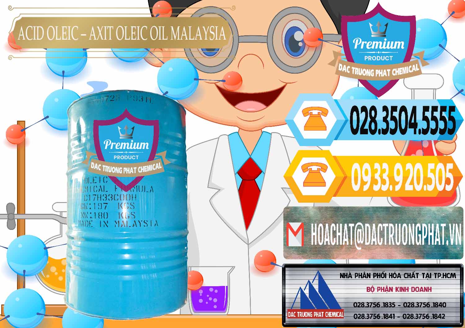 Chuyên bán ( phân phối ) Acid Oleic – Axit Oleic Oil Malaysia - 0013 - Cung ứng _ phân phối hóa chất tại TP.HCM - hoachattayrua.net