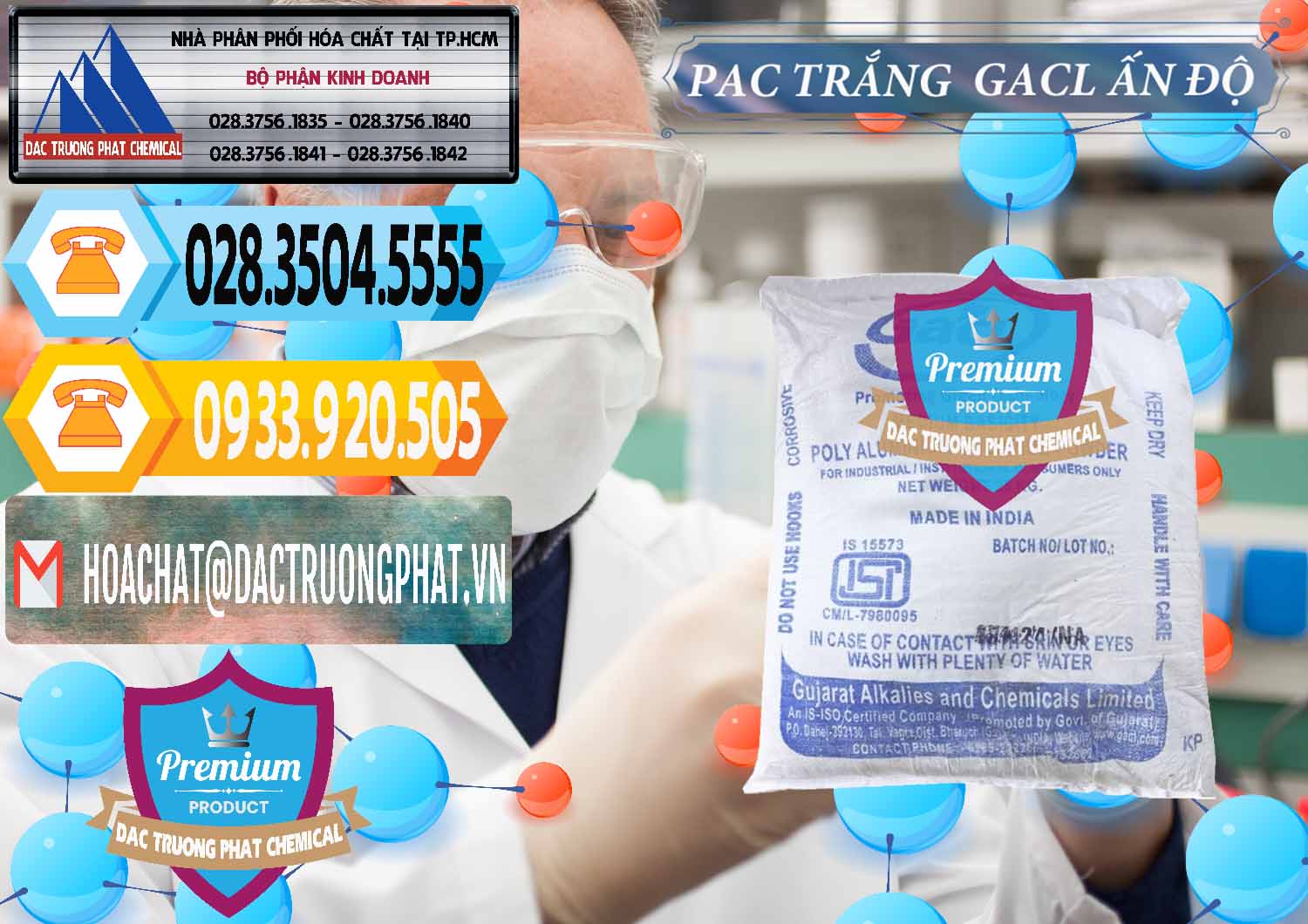 Nơi chuyên bán & cung ứng PAC - Polyaluminium Chloride Trắng GACL Ấn Độ India - 0266 - Nhà nhập khẩu và phân phối hóa chất tại TP.HCM - hoachattayrua.net