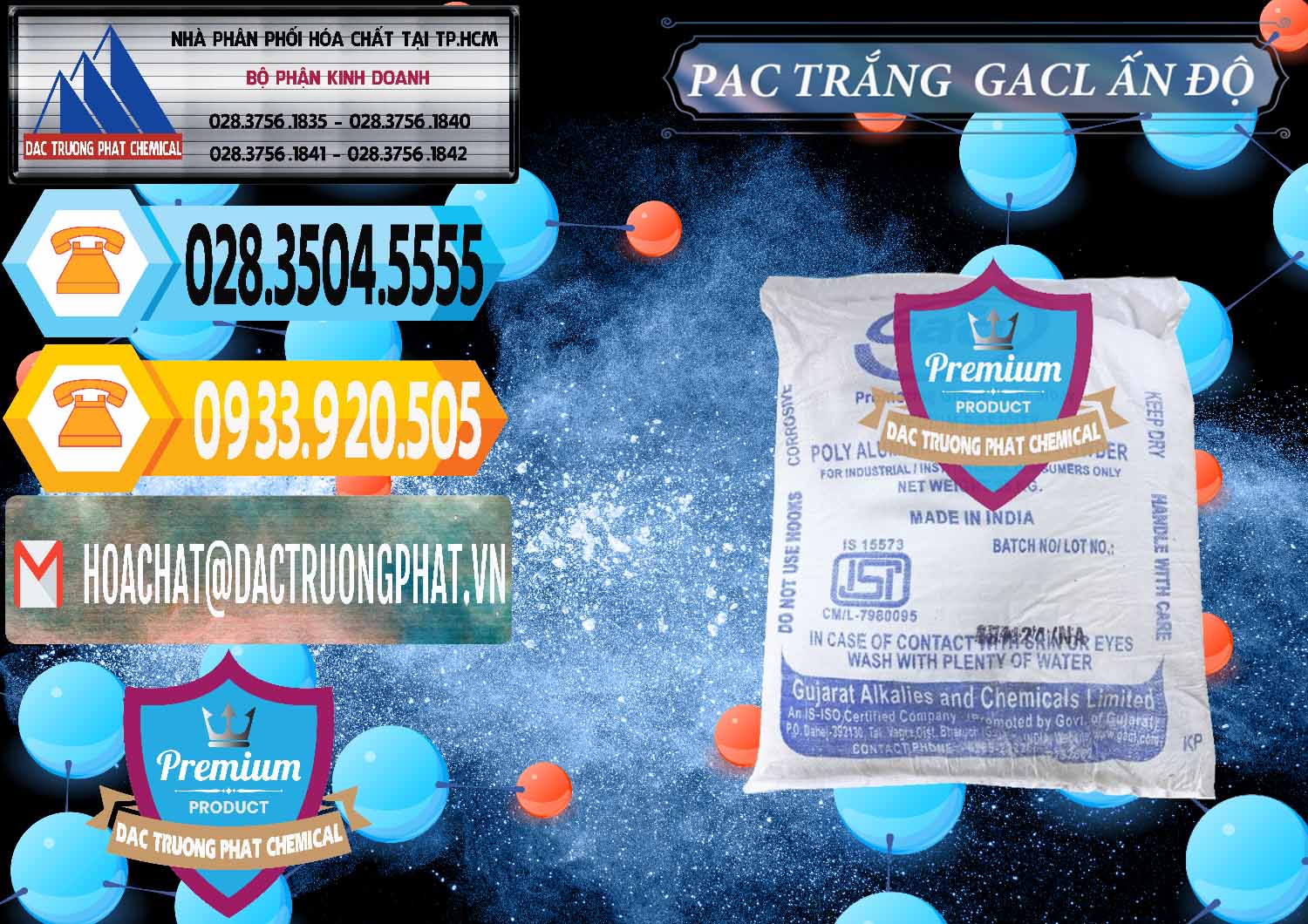 Công ty chuyên cung cấp và bán PAC - Polyaluminium Chloride Trắng GACL Ấn Độ India - 0266 - Cty bán - phân phối hóa chất tại TP.HCM - hoachattayrua.net