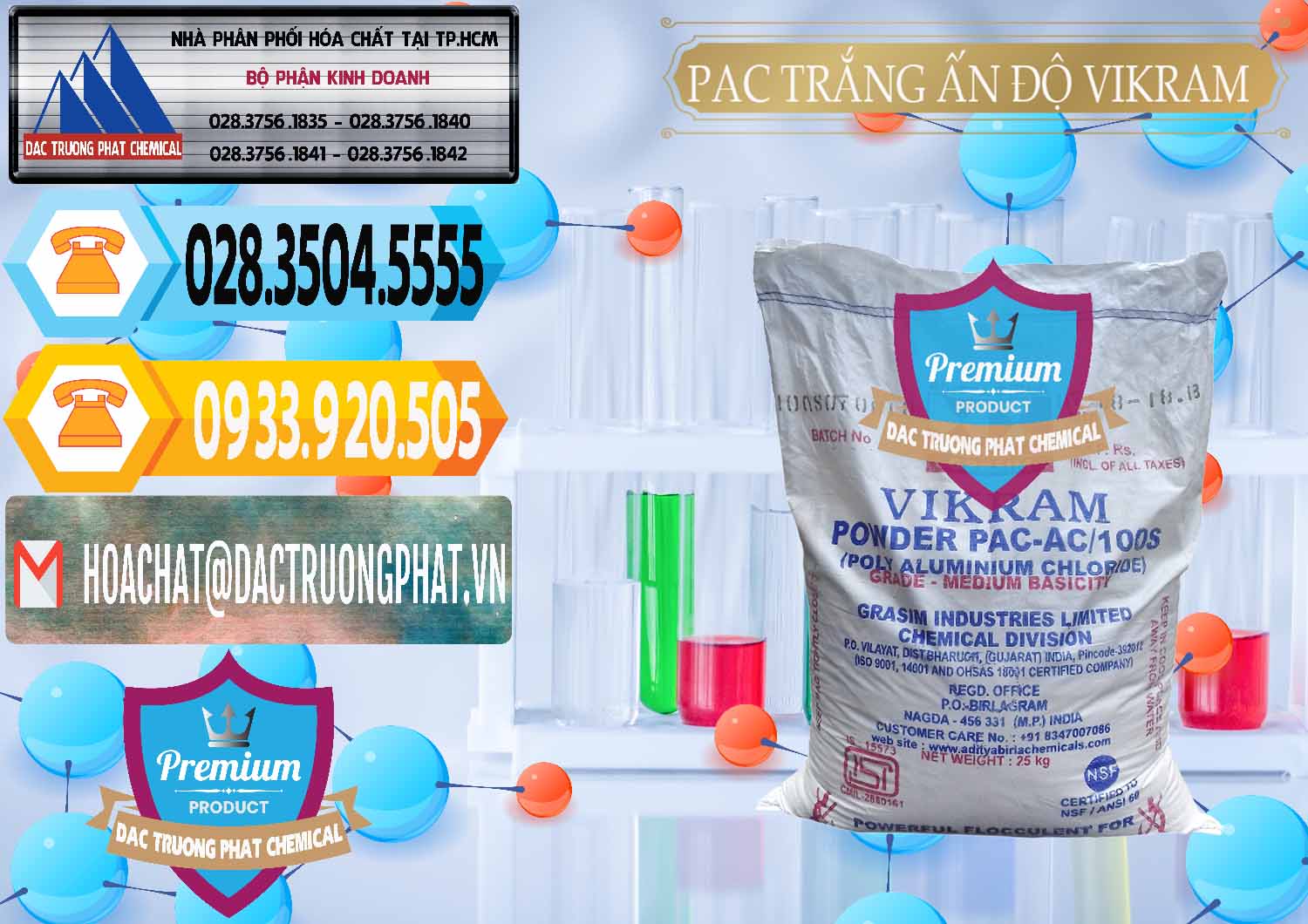 PAC - Polyaluminium Chloride Ấn Độ India Vikram Nhập khẩu & bán PAC - Polyaluminium Chloride Ấn Độ India Vikram - 0120 - Đơn vị cung cấp ( phân phối ) hóa chất tại TP.HCM - hoachattayrua.net