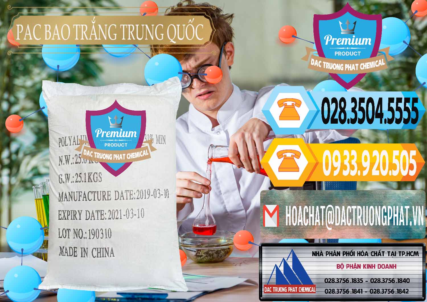 PAC - Polyaluminium Chloride Bao Trắng Trung Quốc China Nơi nhập khẩu và bán PAC - Polyaluminium Chloride Bao Trắng Trung Quốc China - 0108 - Cung cấp & phân phối hóa chất tại TP.HCM - hoachattayrua.net