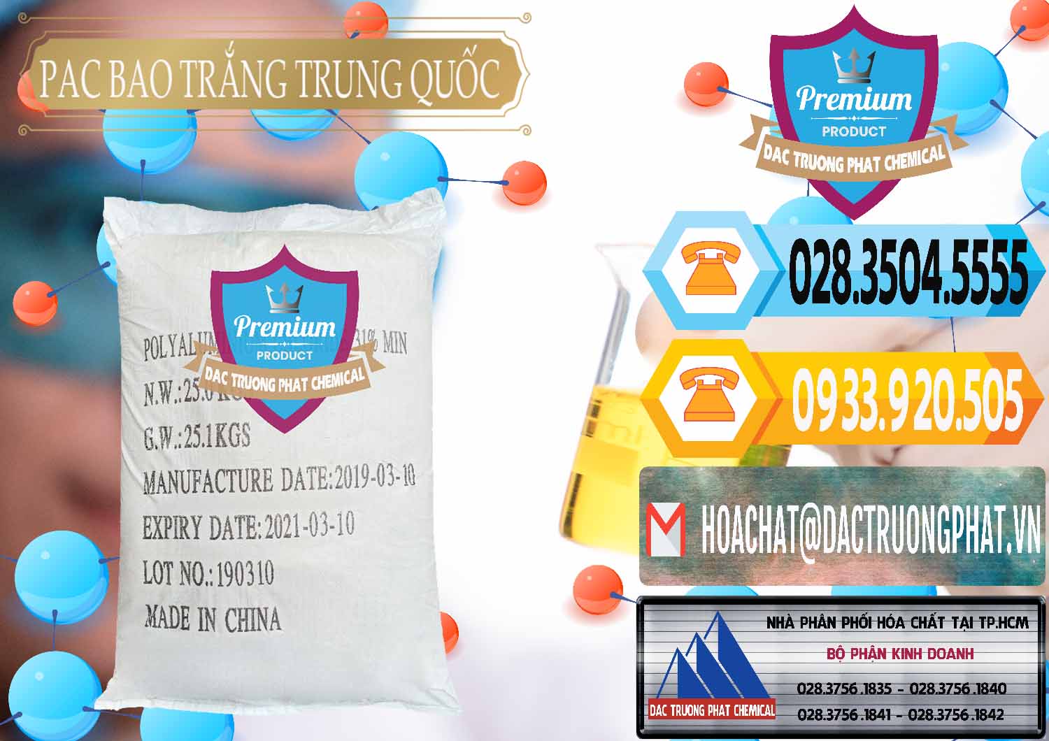 PAC - Polyaluminium Chloride Bao Trắng Trung Quốc China Cty cung ứng - bán PAC - Polyaluminium Chloride Bao Trắng Trung Quốc China - 0108 - Cty bán ( cung cấp ) hóa chất tại TP.HCM - hoachattayrua.net