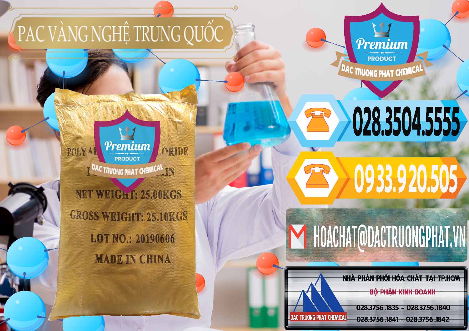 Đơn vị chuyên kinh doanh ( bán ) PAC - Polyaluminium Chloride Vàng Nghệ Trung Quốc China - 0110 - Đơn vị kinh doanh & cung cấp hóa chất tại TP.HCM - hoachattayrua.net