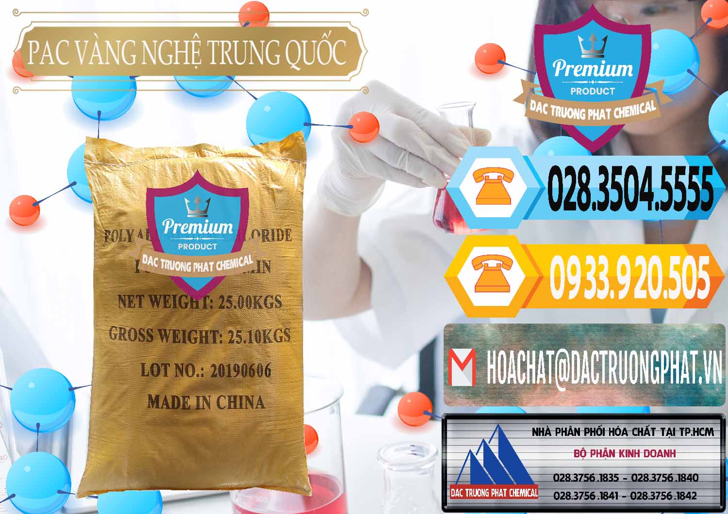 Nhà cung cấp _ bán PAC - Polyaluminium Chloride Vàng Nghệ Trung Quốc China - 0110 - Cty cung cấp & phân phối hóa chất tại TP.HCM - hoachattayrua.net