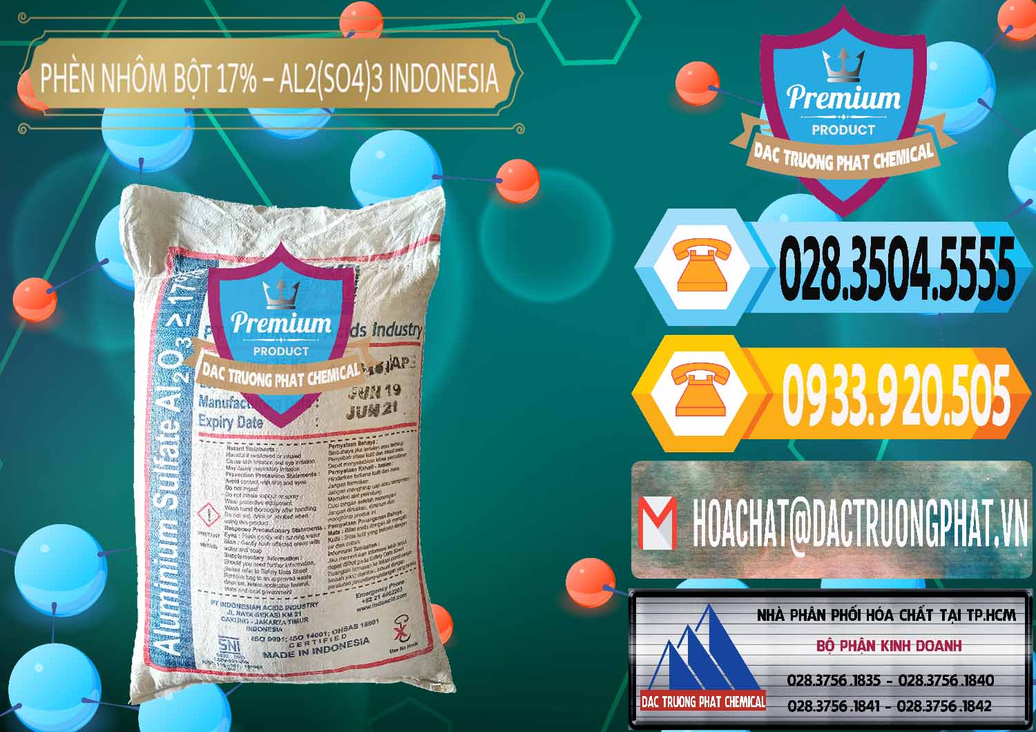 Chuyên bán - phân phối Phèn Nhôm Bột - Al2(SO4)3 17% bao 25kg Indonesia - 0114 - Nơi chuyên kinh doanh - cung cấp hóa chất tại TP.HCM - hoachattayrua.net