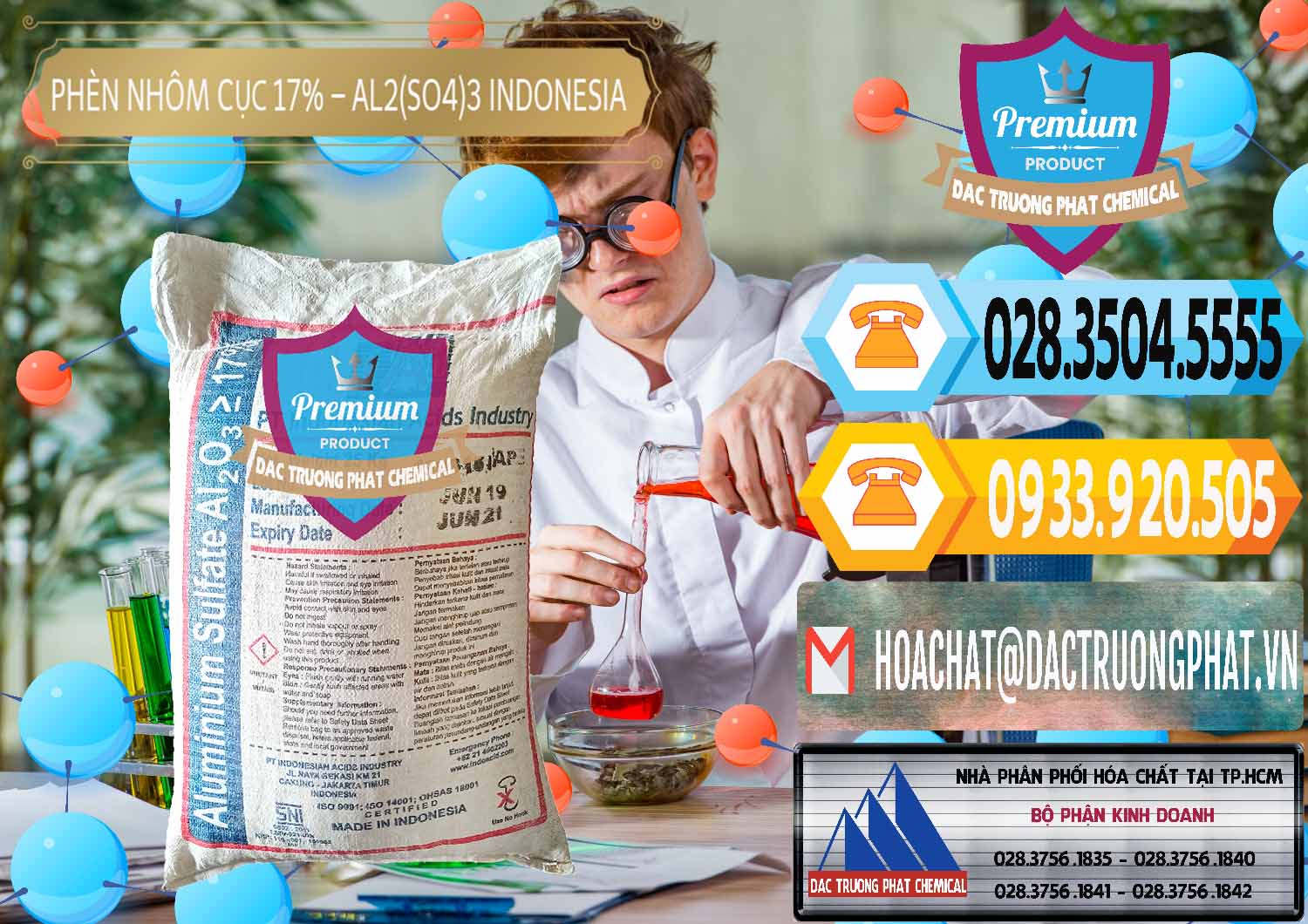 Cty chuyên bán và phân phối Phèn Nhôm Cục - Al2(SO4)3 17% bao 25kg Indonesia - 0115 - Đơn vị chuyên phân phối & bán hóa chất tại TP.HCM - hoachattayrua.net