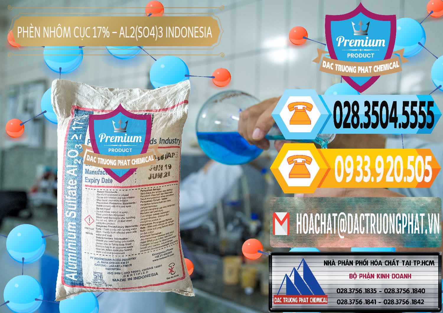 Công ty bán ( phân phối ) Phèn Nhôm Cục - Al2(SO4)3 17% bao 25kg Indonesia - 0115 - Cty chuyên cung ứng ( phân phối ) hóa chất tại TP.HCM - hoachattayrua.net