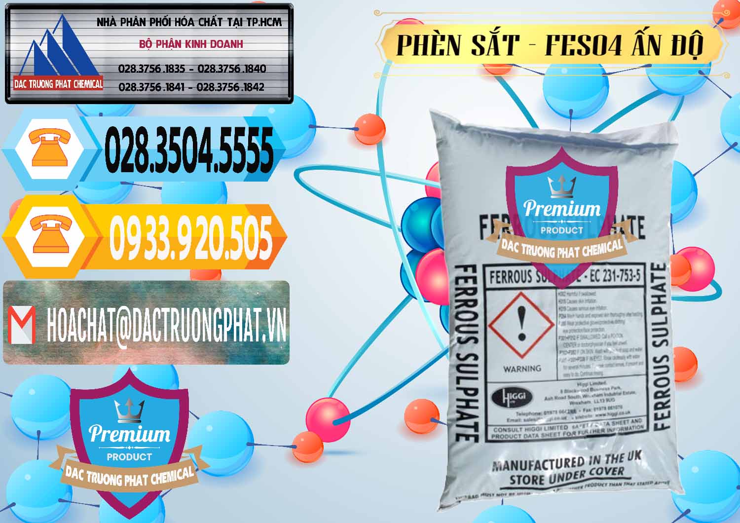 Nơi chuyên bán ( cung cấp ) Phèn Sắt - FeSO4.7H2O Ấn Độ India - 0354 - Cty phân phối và nhập khẩu hóa chất tại TP.HCM - hoachattayrua.net