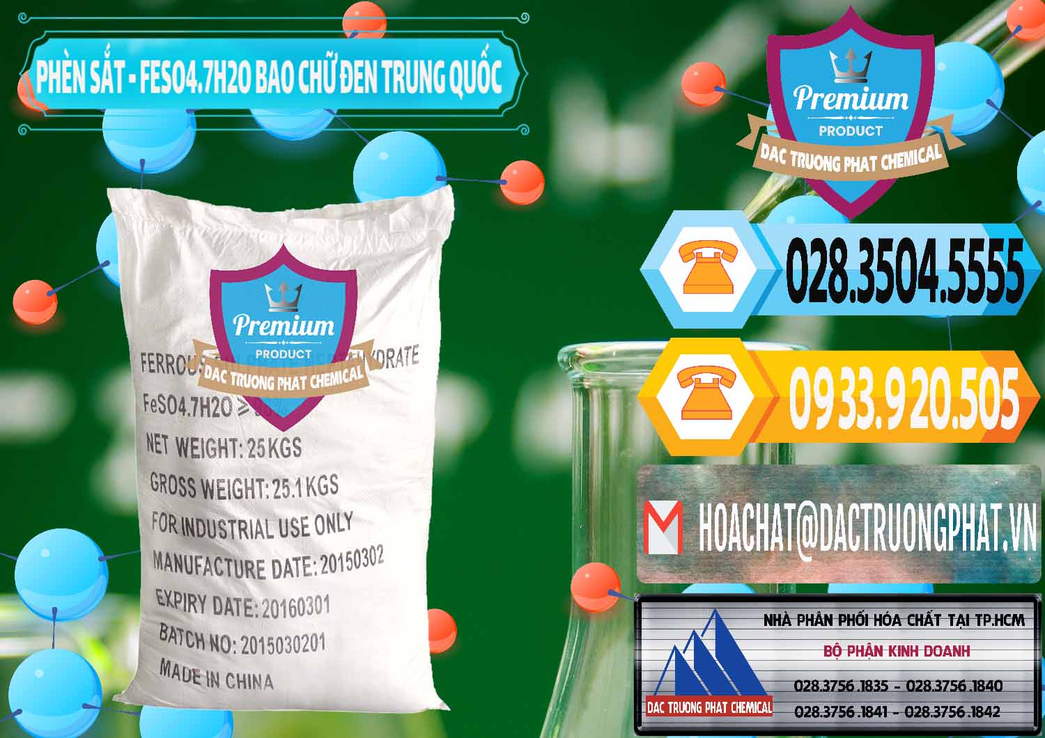 Công ty chuyên cung ứng và bán Phèn Sắt - FeSO4.7H2O Bao Chữ Đen Trung Quốc China - 0234 - Nhà cung cấp _ nhập khẩu hóa chất tại TP.HCM - hoachattayrua.net