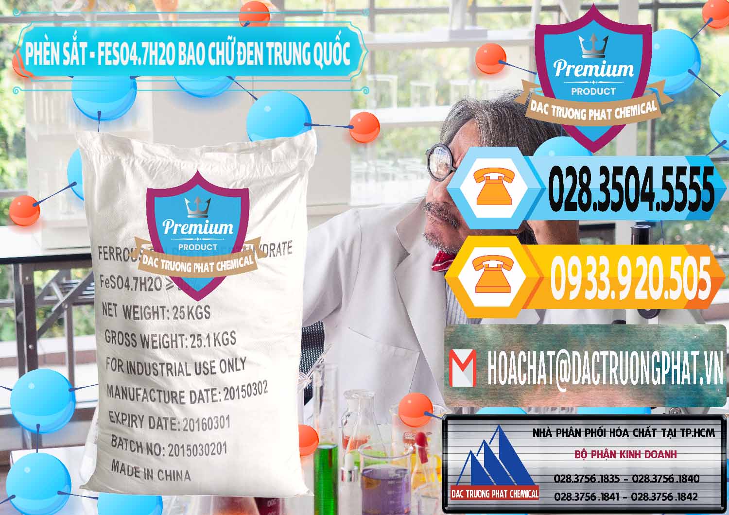 Bán & cung ứng Phèn Sắt - FeSO4.7H2O Bao Chữ Đen Trung Quốc China - 0234 - Công ty chuyên cung cấp _ kinh doanh hóa chất tại TP.HCM - hoachattayrua.net