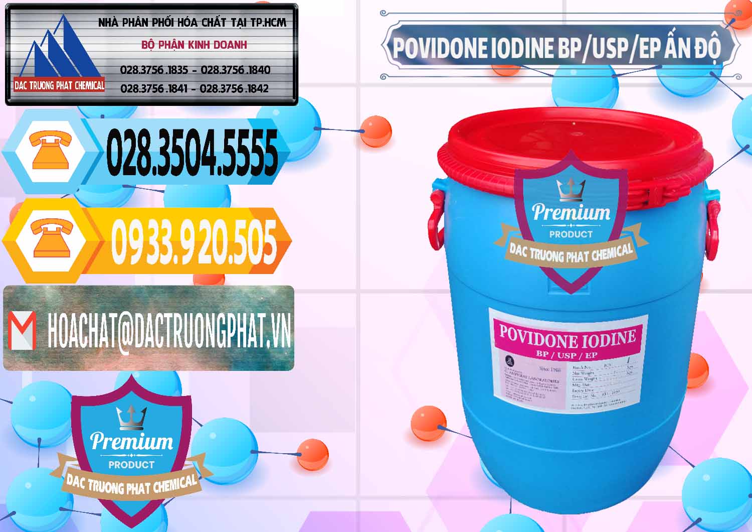 Nhà phân phối - bán Povidone Iodine BP USP EP Ấn Độ India - 0318 - Nhà cung cấp ( phân phối ) hóa chất tại TP.HCM - hoachattayrua.net