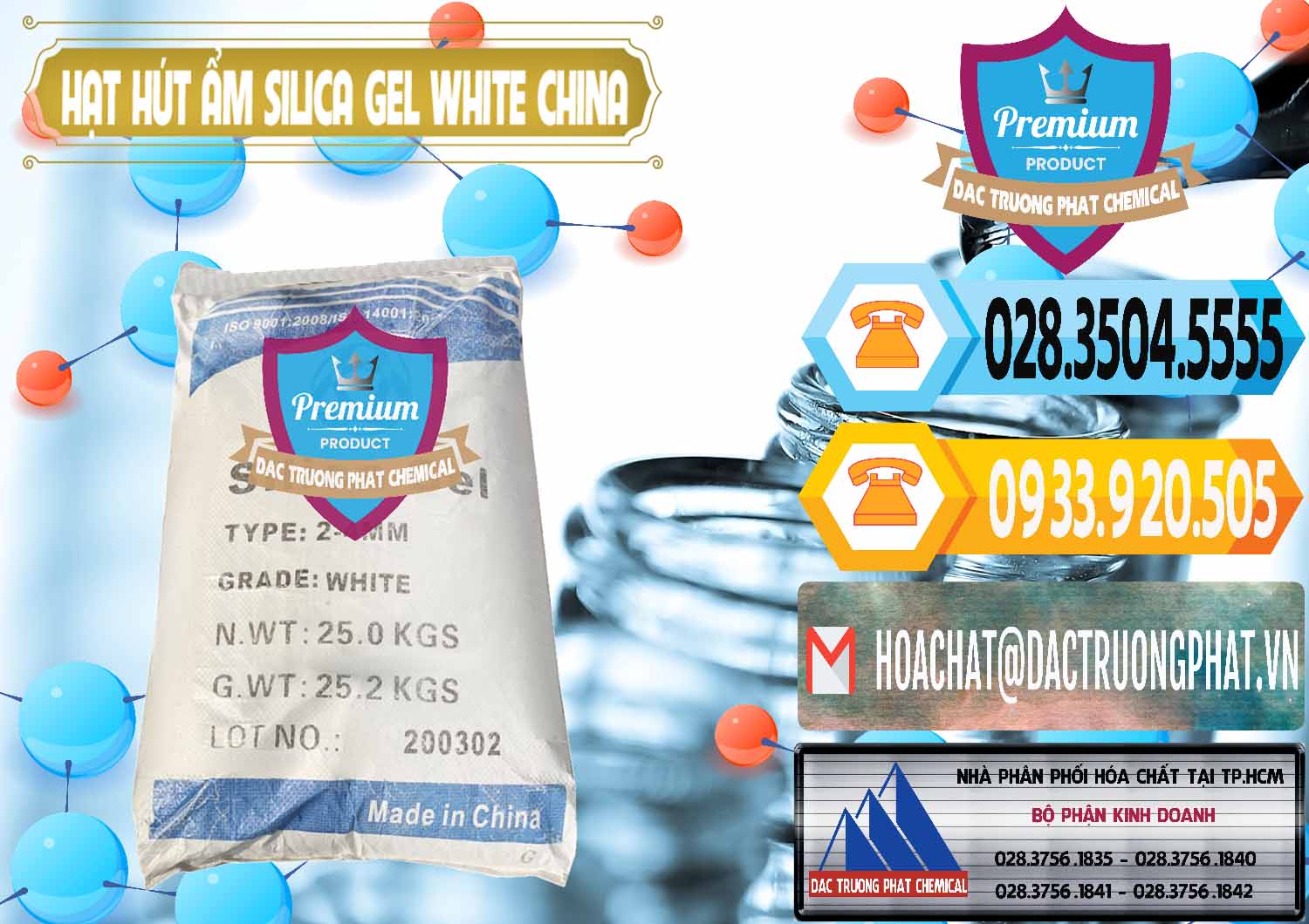 Kinh doanh - bán Hạt Hút Ẩm Silica Gel White Trung Quốc China - 0297 - Công ty chuyên cung cấp & nhập khẩu hóa chất tại TP.HCM - hoachattayrua.net