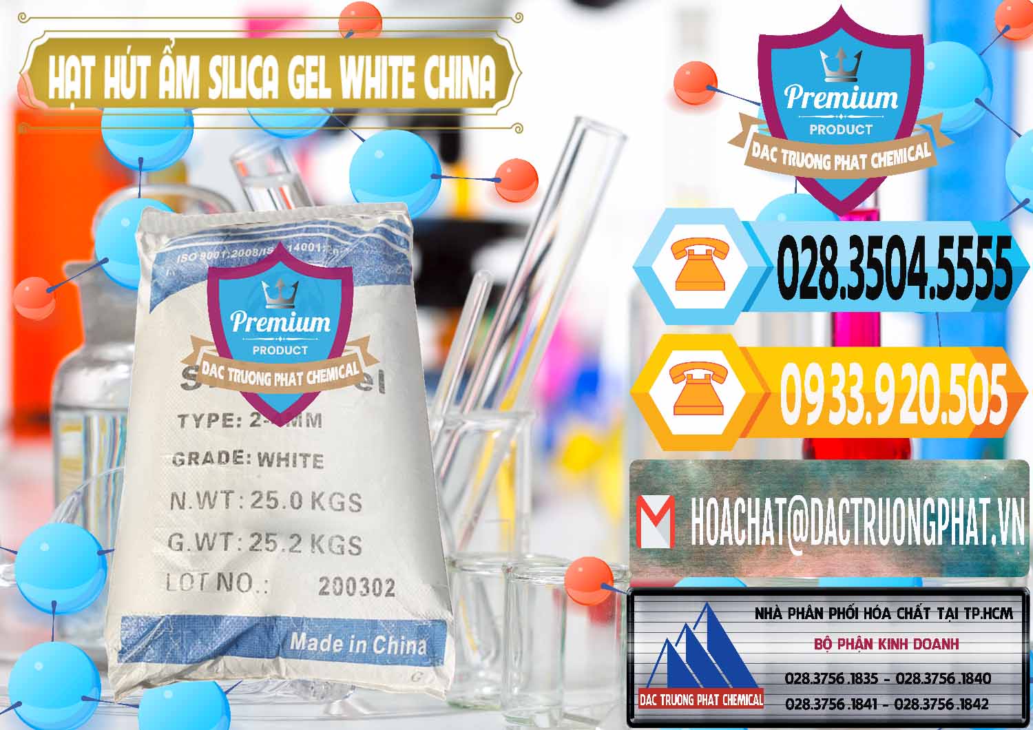 Cty chuyên cung cấp - bán Hạt Hút Ẩm Silica Gel White Trung Quốc China - 0297 - Đơn vị cung cấp & phân phối hóa chất tại TP.HCM - hoachattayrua.net