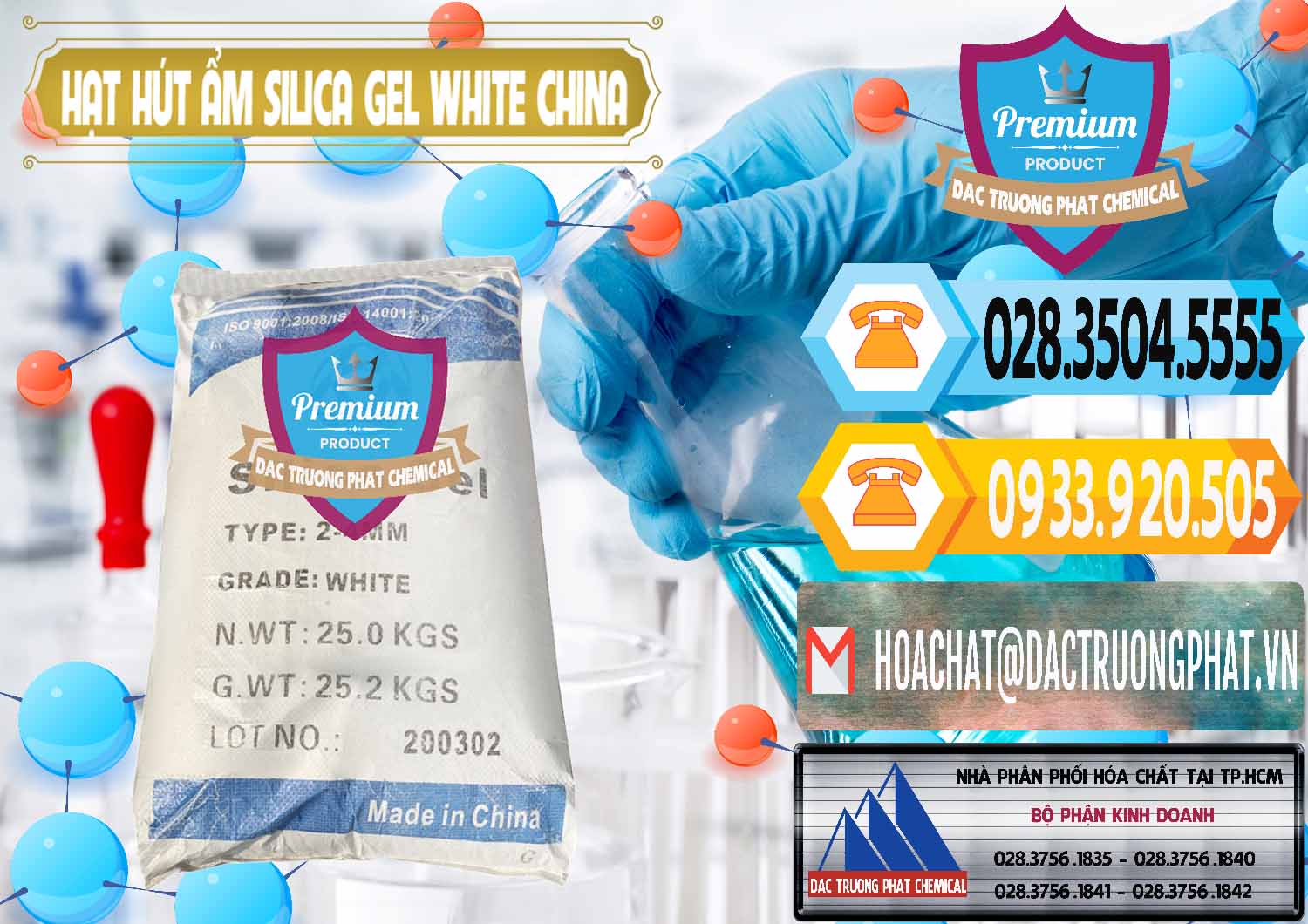 Chuyên nhập khẩu - bán Hạt Hút Ẩm Silica Gel White Trung Quốc China - 0297 - Nhà phân phối & cung ứng hóa chất tại TP.HCM - hoachattayrua.net