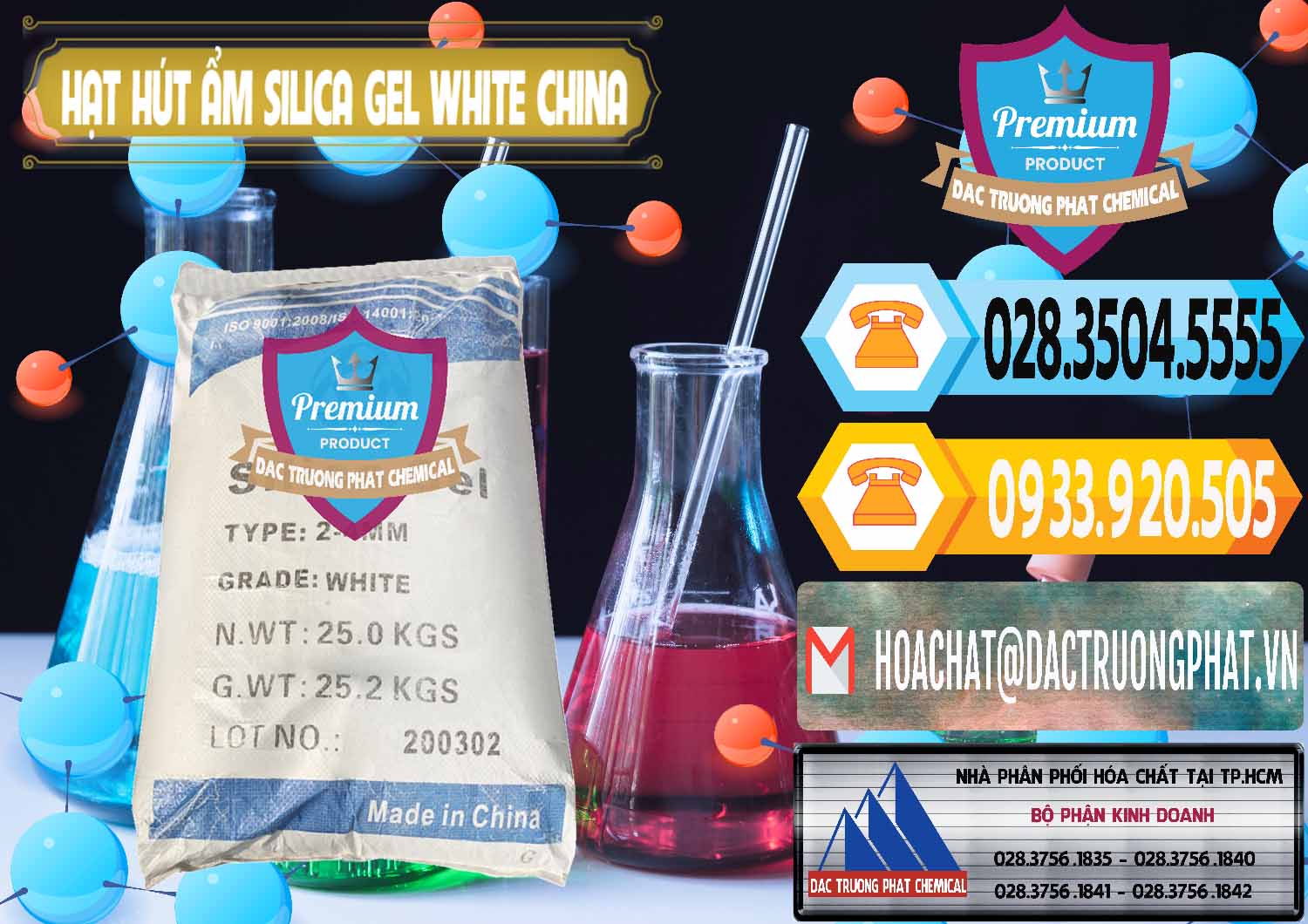 Nơi chuyên bán và cung ứng Hạt Hút Ẩm Silica Gel White Trung Quốc China - 0297 - Đơn vị chuyên phân phối và nhập khẩu hóa chất tại TP.HCM - hoachattayrua.net