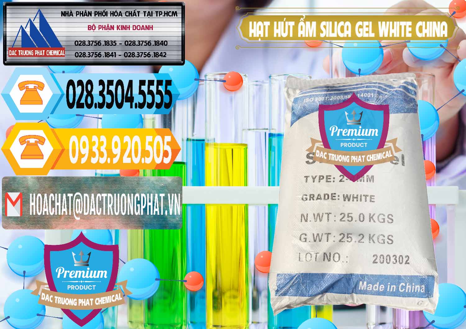 Cung cấp - bán Hạt Hút Ẩm Silica Gel White Trung Quốc China - 0297 - Cty chuyên phân phối ( bán ) hóa chất tại TP.HCM - hoachattayrua.net