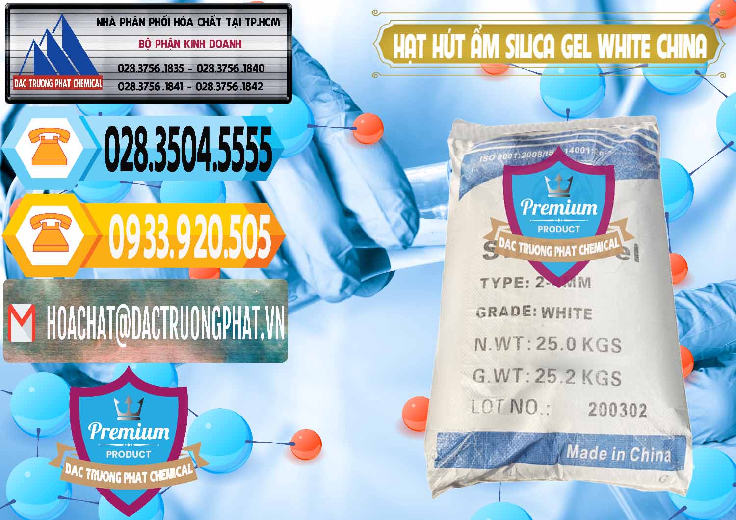 Nơi chuyên bán - cung cấp Hạt Hút Ẩm Silica Gel White Trung Quốc China - 0297 - Đơn vị cung cấp & kinh doanh hóa chất tại TP.HCM - hoachattayrua.net