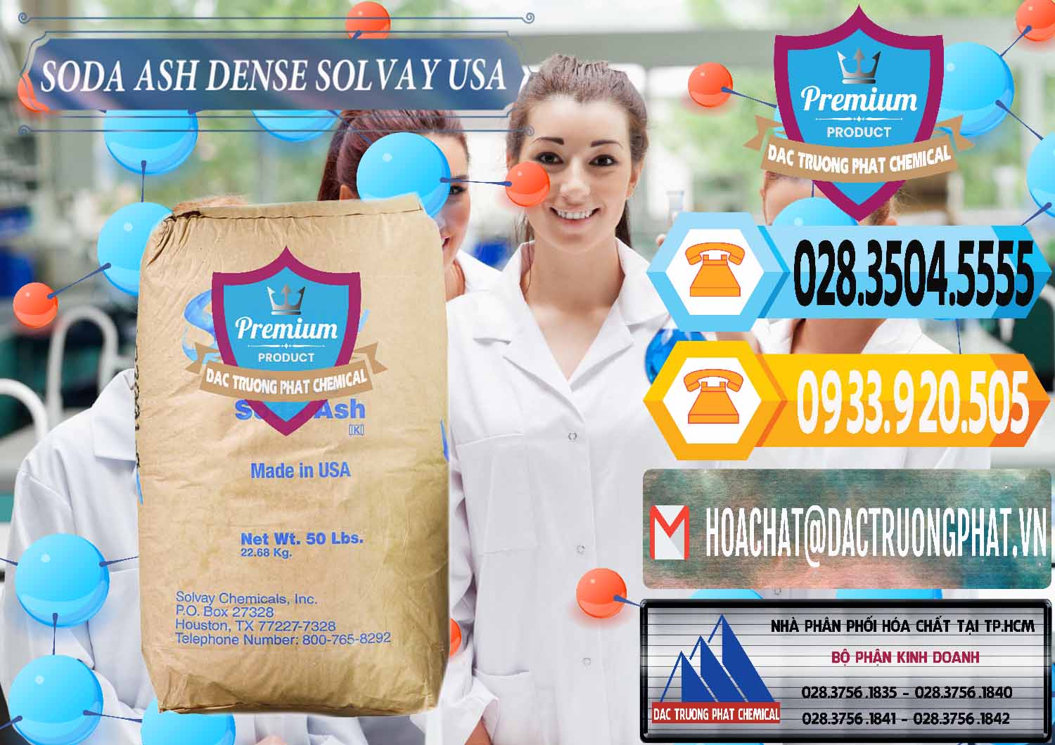 Cty chuyên phân phối & bán Soda Ash Dense - NA2CO3 Solvay Mỹ USA - 0337 - Kinh doanh _ phân phối hóa chất tại TP.HCM - hoachattayrua.net
