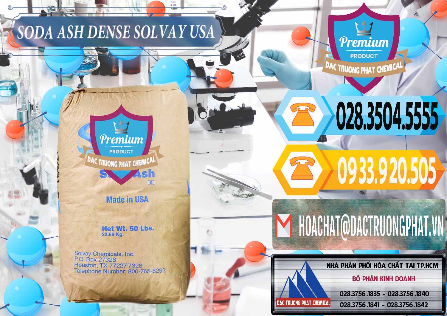 Chuyên cung cấp _ bán Soda Ash Dense - NA2CO3 Solvay Mỹ USA - 0337 - Nơi chuyên cung cấp và bán hóa chất tại TP.HCM - hoachattayrua.net