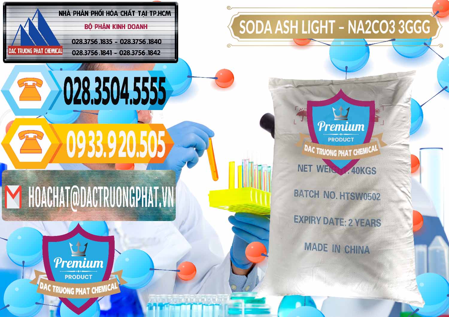 Công ty nhập khẩu ( bán ) Soda Ash Light - NA2CO3 3GGG Trung Quốc China - 0124 - Chuyên phân phối & kinh doanh hóa chất tại TP.HCM - hoachattayrua.net