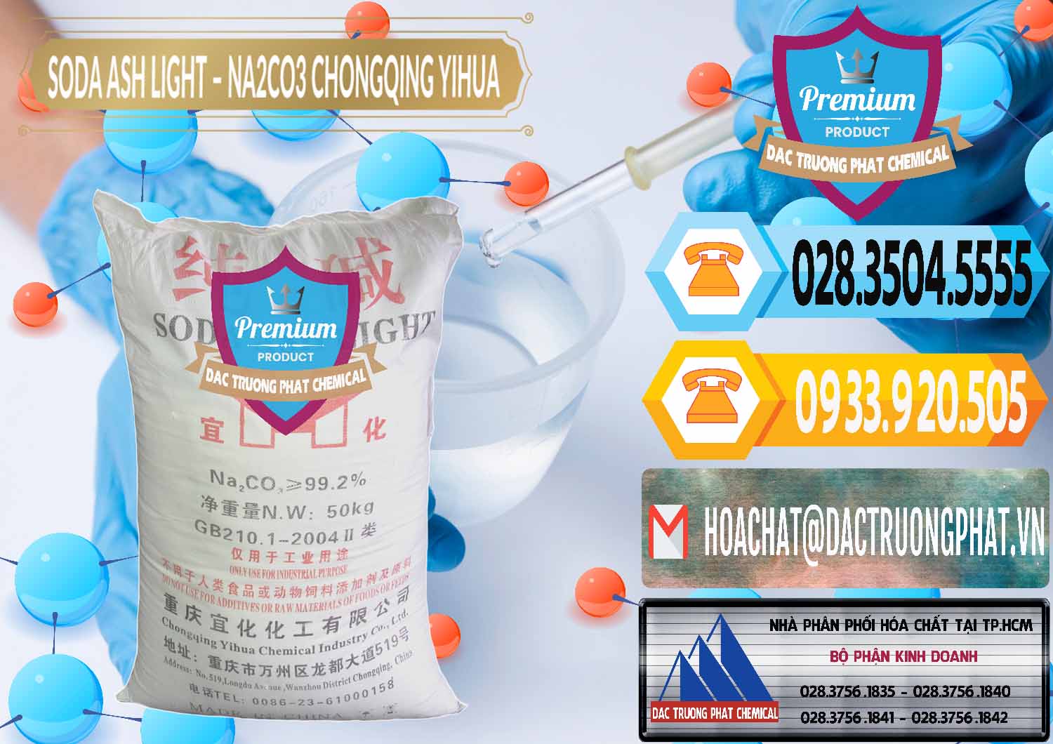 Cty chuyên bán _ cung cấp Soda Ash Light - NA2CO3 Chongqing Yihua Trung Quốc China - 0129 - Đơn vị phân phối - bán hóa chất tại TP.HCM - hoachattayrua.net