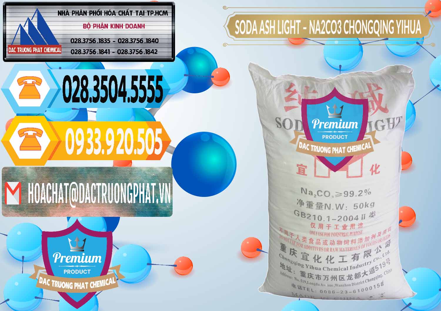 Nơi chuyên bán _ cung cấp Soda Ash Light - NA2CO3 Chongqing Yihua Trung Quốc China - 0129 - Cty bán và phân phối hóa chất tại TP.HCM - hoachattayrua.net