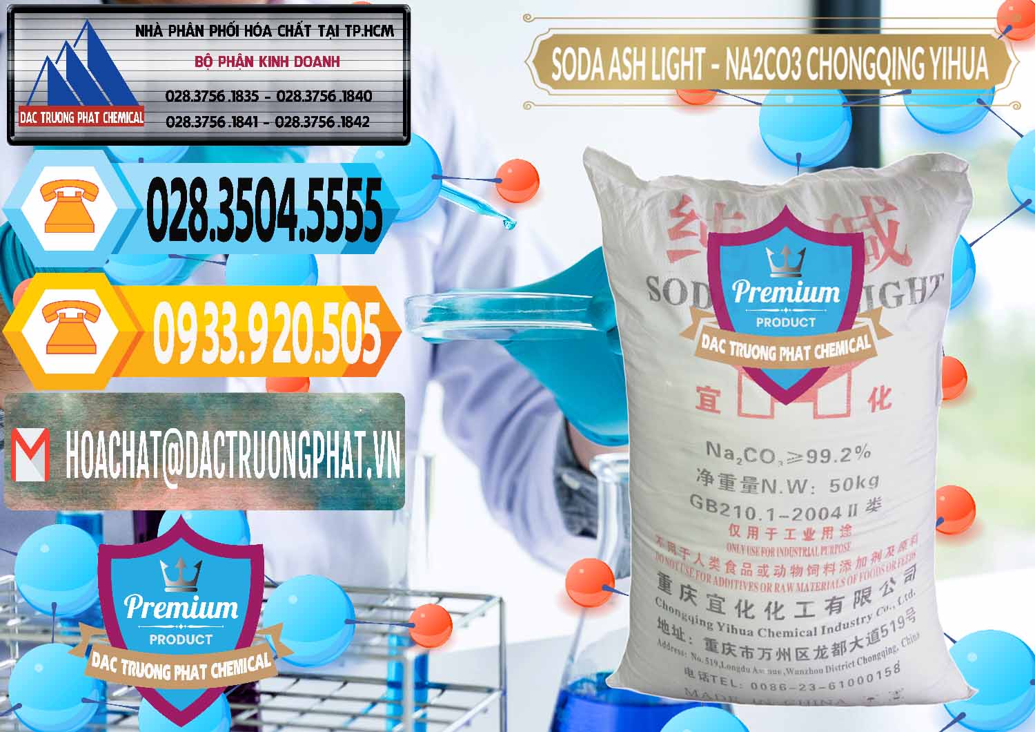 Chuyên nhập khẩu và bán Soda Ash Light - NA2CO3 Chongqing Yihua Trung Quốc China - 0129 - Đơn vị kinh doanh & cung cấp hóa chất tại TP.HCM - hoachattayrua.net