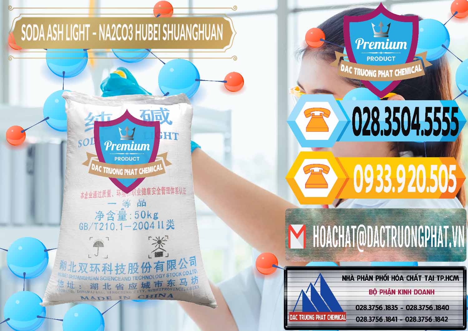 Chuyên cung cấp & bán Soda Ash Light - NA2CO3 2 Vòng Tròn Hubei Shuanghuan Trung Quốc China - 0130 - Nơi chuyên nhập khẩu và cung cấp hóa chất tại TP.HCM - hoachattayrua.net
